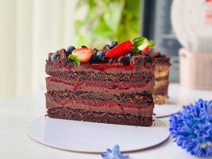 Tort Vegan( de post) cu ciocolată și vișine