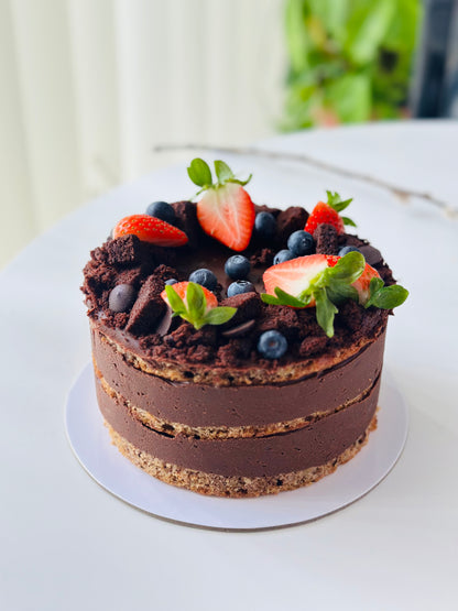 Tort vegan( de post) cu banane și ciocolată