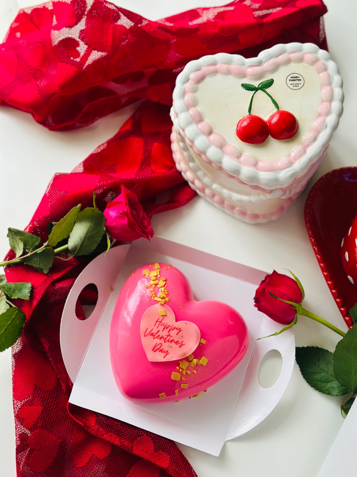 Tort inimă Entremet- Red exotic
