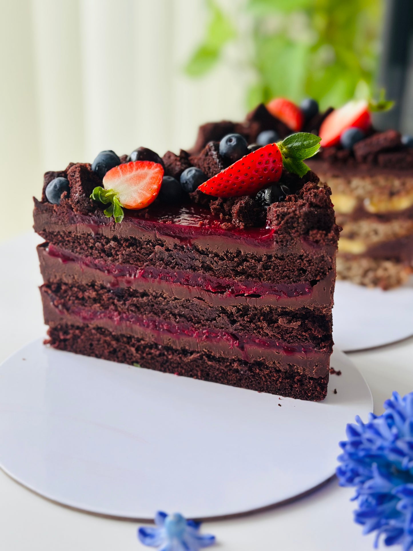 Tort Vegan( de post) cu ciocolată și vișine
