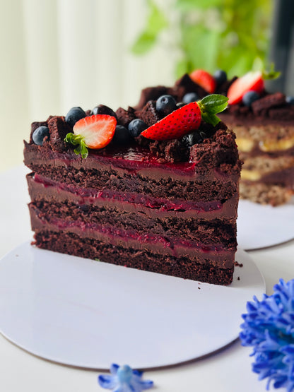 Tort Vegan( de post) cu ciocolată și vișine